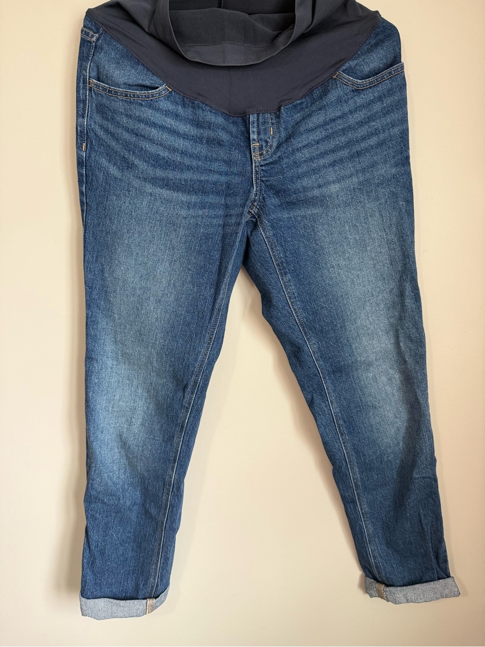 Old Navy Blue Maternity Boyfriend Jeans Size 4